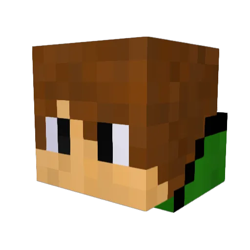 __jeeperss__ Minecraft avatar head, 3D render