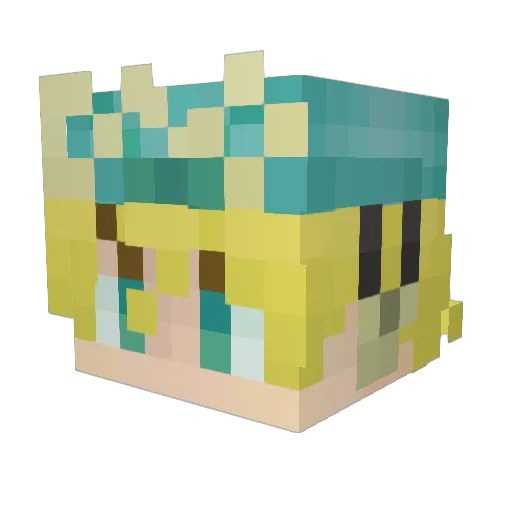__jesuschrist_ Minecraft avatar head, 3D render