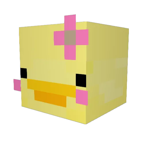 __jules_ Minecraft avatar head, 3D render