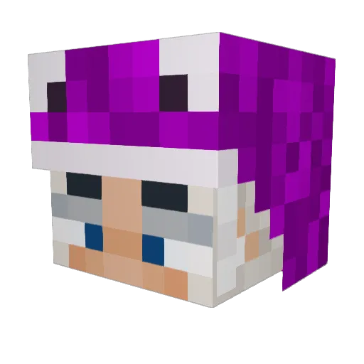 __julzz__ Minecraft avatar head, 3D render