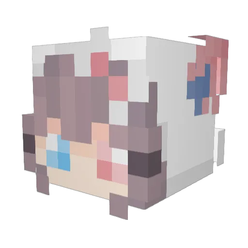 __junee Minecraft avatar head, 3D render