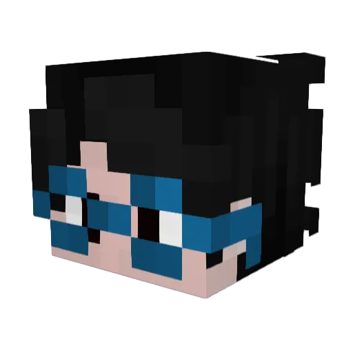 __juni Minecraft avatar head, 3D render