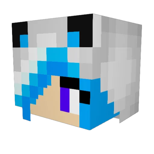 __katryna__ Minecraft avatar head, 3D render