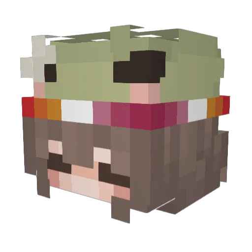 __koii Minecraft avatar head, 3D render