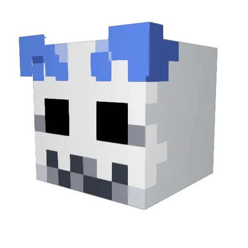 __kok0 Minecraft avatar head, 3D render