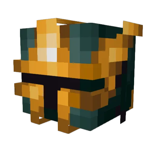 __kuso_ Minecraft avatar head, 3D render