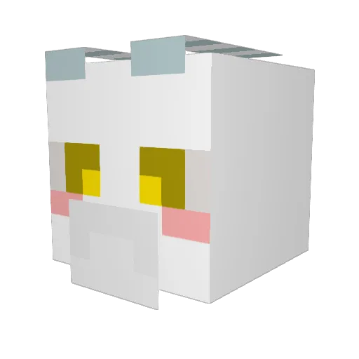 __luciid Minecraft avatar head, 3D render