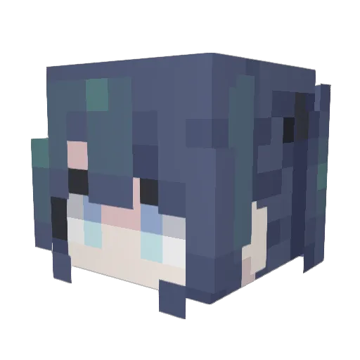 __mOwOm Minecraft avatar head, 3D render