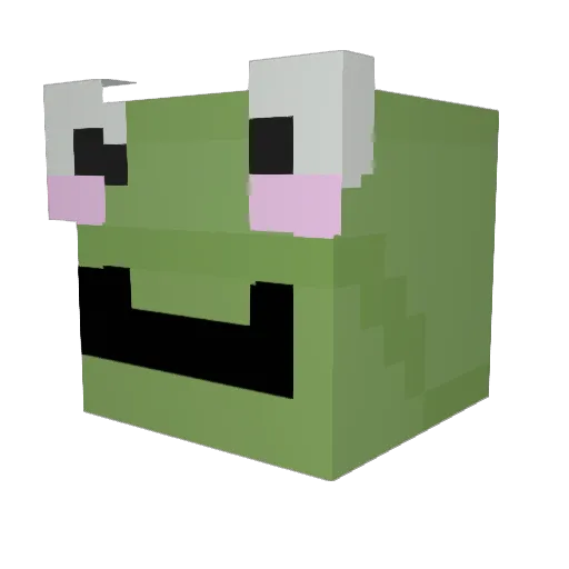 __mandu Minecraft avatar head, 3D render