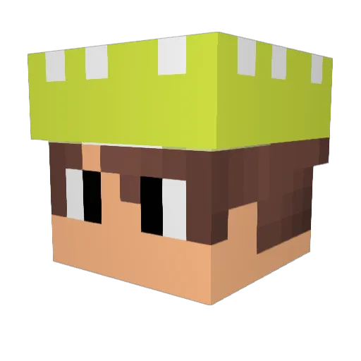 __mazarra__ Minecraft avatar head, 3D render