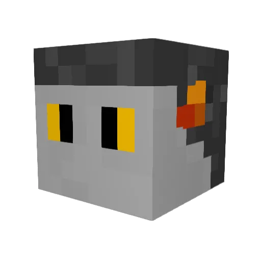 __mega Minecraft avatar head, 3D render