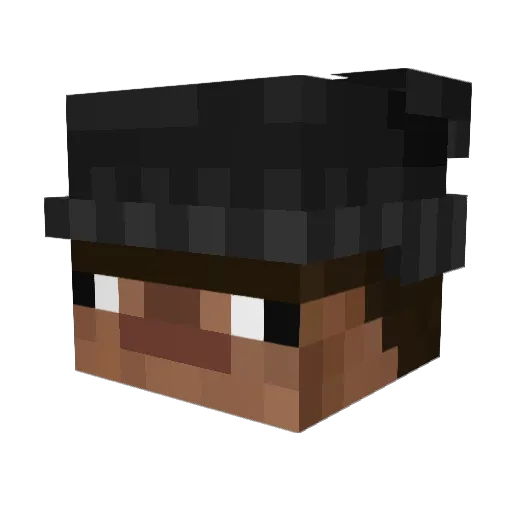 __mloody__ Minecraft avatar head, 3D render