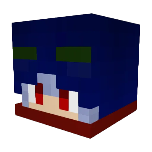 __monad__ Minecraft avatar head, 3D render