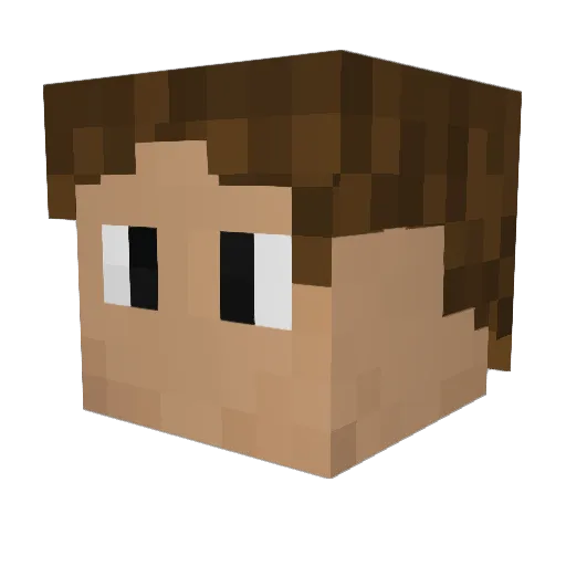 __olek2k__ Minecraft avatar head, 3D render