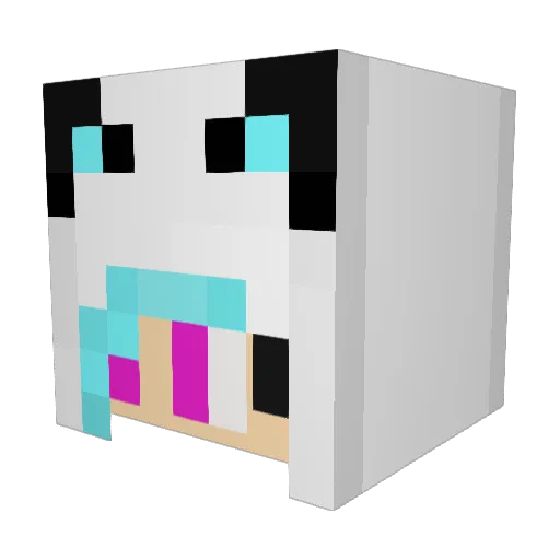 __phantomderp Minecraft avatar head, 3D render