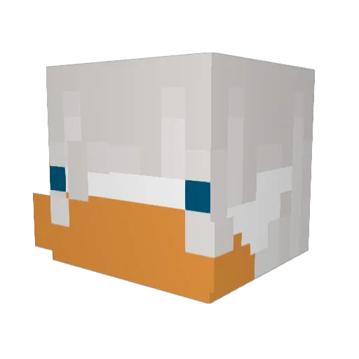 __pxwer Minecraft avatar head, 3D render