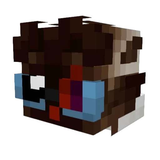 __quixotic Minecraft avatar head, 3D render
