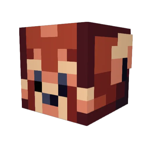 __rand0m__ Minecraft avatar head, 3D render