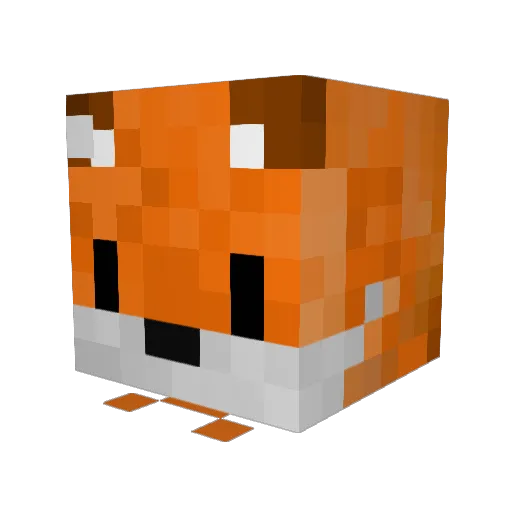 __redF0X___ Minecraft avatar head, 3D render