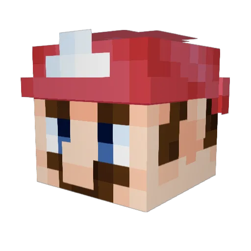 __rubyyy__ Minecraft avatar head, 3D render