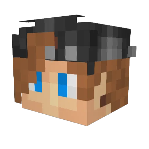 __skycade__ Minecraft avatar head, 3D render