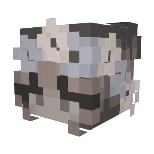 __slim_shady_ Minecraft avatar head, 3D render