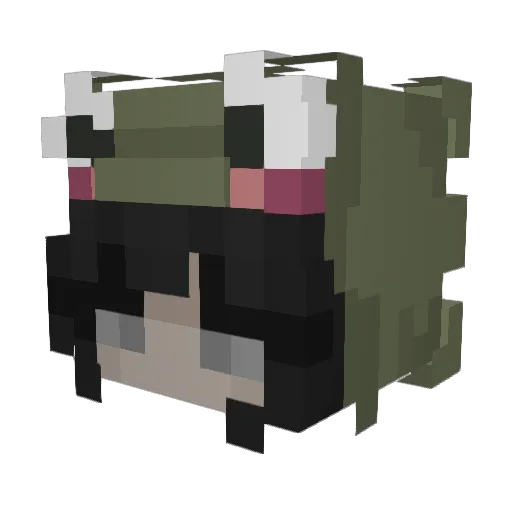 __so_special__ Minecraft avatar head, 3D render
