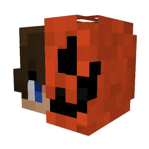 __spl1t__ Minecraft avatar head, 3D render