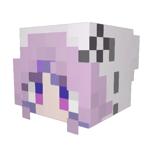 __sure__ Minecraft avatar head, 3D render