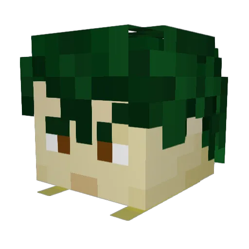 __tapioca Minecraft avatar head, 3D render