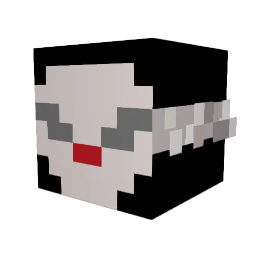 __trxq Minecraft avatar head, 3D render