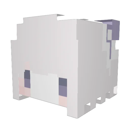 __usachan Minecraft avatar head, 3D render