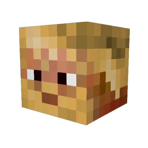__vapor___ Minecraft avatar head, 3D render