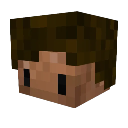 __vinny Minecraft avatar head, 3D render