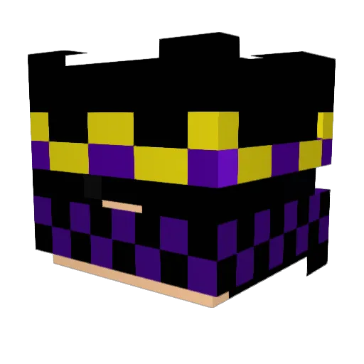__voidex Minecraft avatar head, 3D render