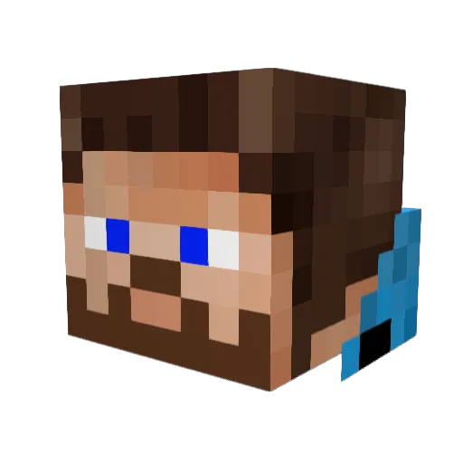 __w1ll Minecraft avatar head, 3D render
