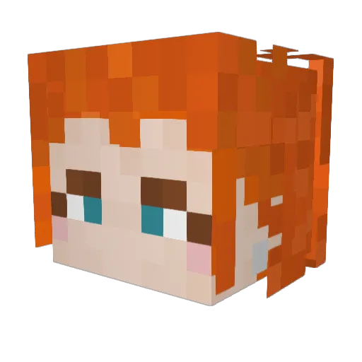 __yngel Minecraft avatar head, 3D render