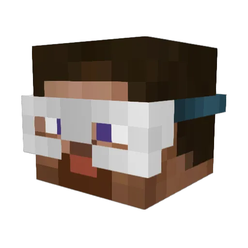 __zacc Minecraft avatar head, 3D render