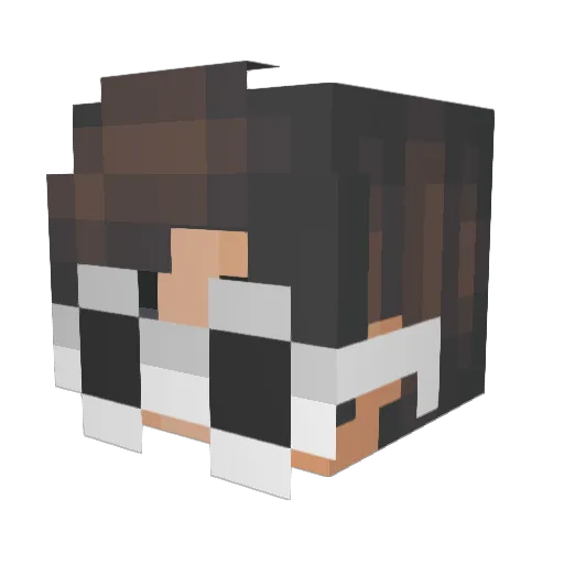_a15z Minecraft avatar head, 3D render