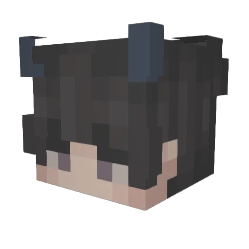 _a1z_ Minecraft avatar head, 3D render