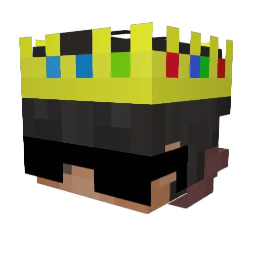 _aStOck_ Minecraft avatar head, 3D render