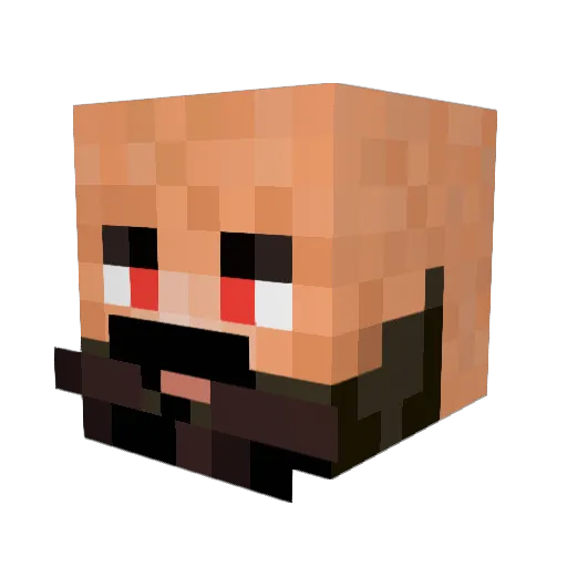 _aXeLb_ Minecraft avatar head, 3D render