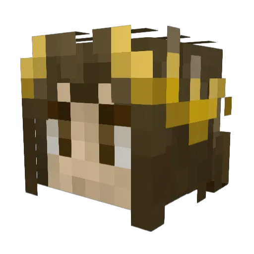 _a__ha Minecraft avatar head, 3D render