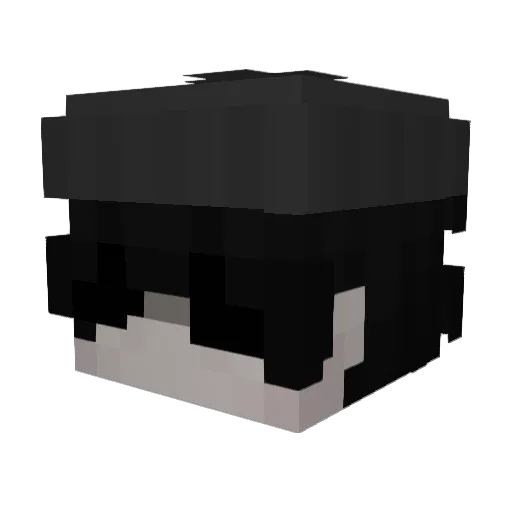_aa2 Minecraft avatar head, 3D render