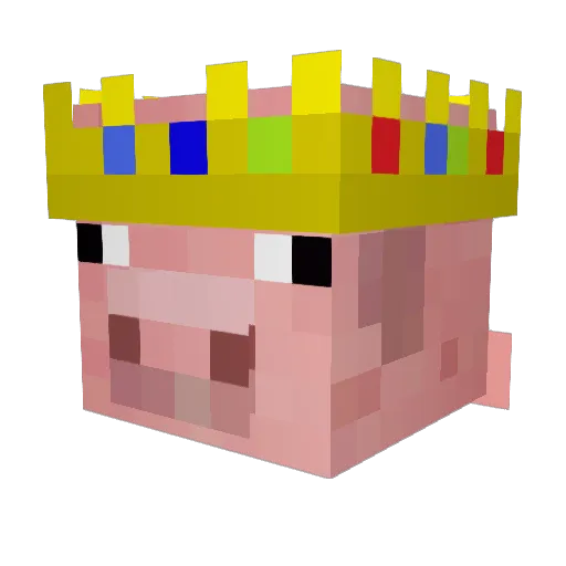 _aaleix_21 Minecraft avatar head, 3D render