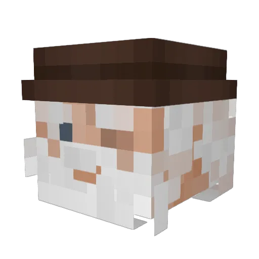 _abyssil Minecraft avatar head, 3D render
