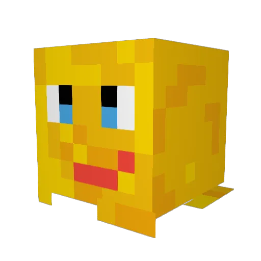 _abyuiko Minecraft avatar head, 3D render