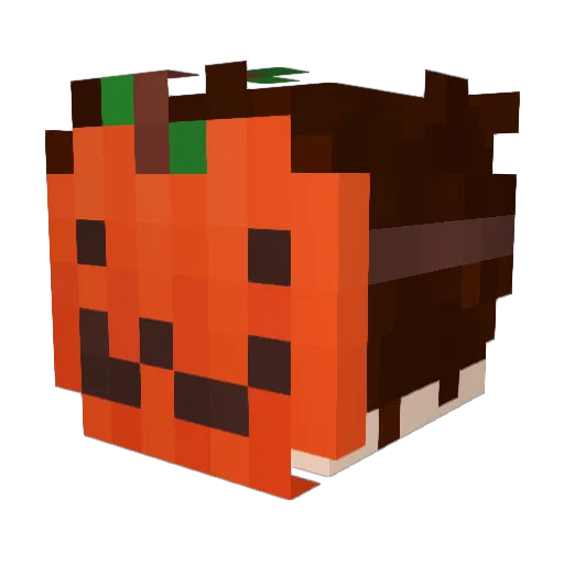 _addon Minecraft avatar head, 3D render