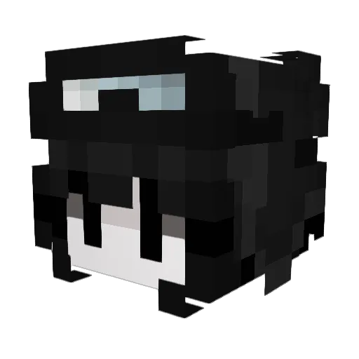 _affezx_ Minecraft avatar head, 3D render