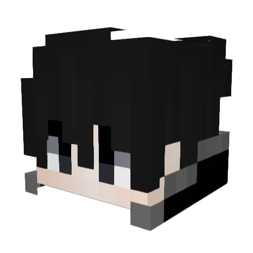 _aiva Minecraft avatar head, 3D render